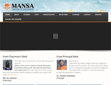Tablet Screenshot of mansacollege.com